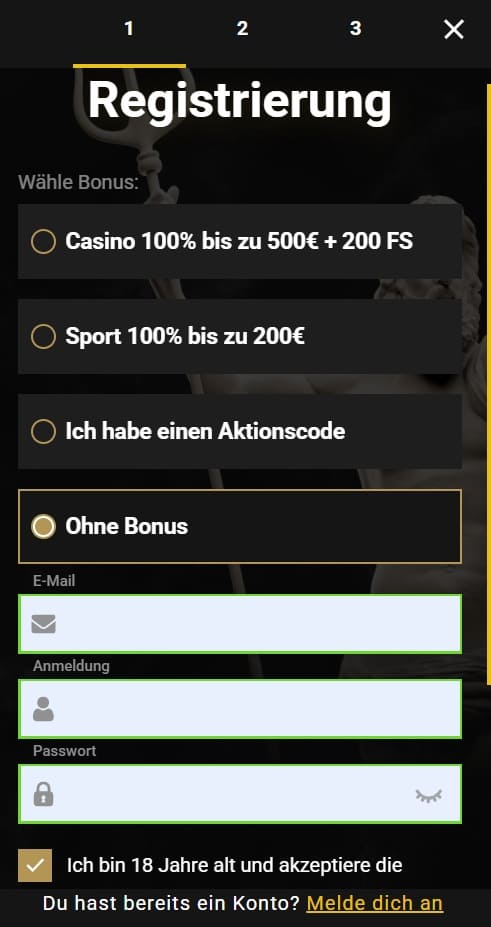Mobile page Casinoly Casino